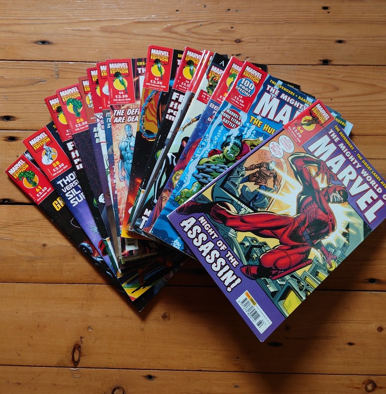 Mighty World of Marvel Panini 17 Comic Run #55-70 & #79 Hulk She-Hulk