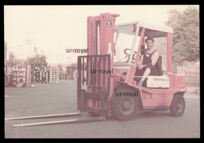 Toyota Forklift 25 - Commercial Vehicle 1980s Automotive - Photo 15x11cm