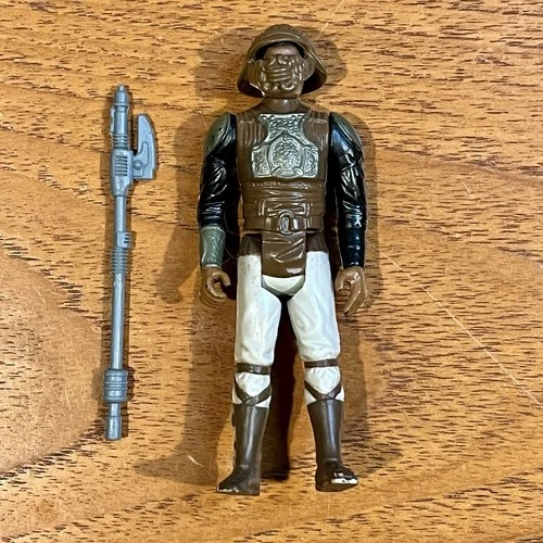 Kenner Lando Calrissian Skiff Guard Action Figure Helmet Weapon 1983