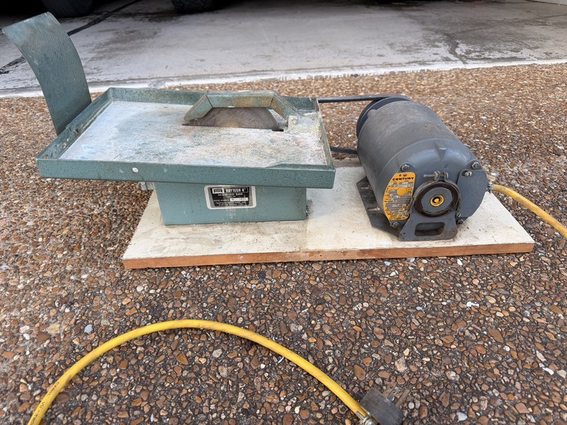 RAYTECH LAPIDARY 6” SAW Type L-6S With Century M48 Motor
