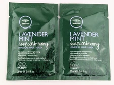 Paul Mitchell Tea Tree Lavender Mint Deep Conditioning Mineral Hair Mask x2pc.