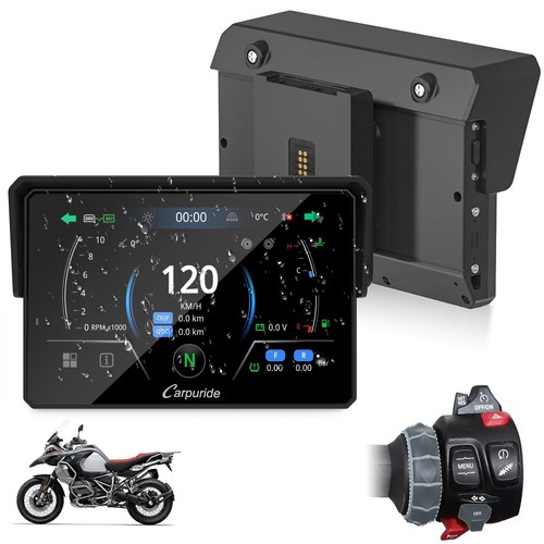 2025 W502BS PRO for BMW Motorcycle CarPlay & Android Auto Dual Bluetooth, 5" ...
