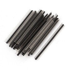 30 Pack 40 Way Single Row Right Angle Pin Male Header Strip 2mm Pitch