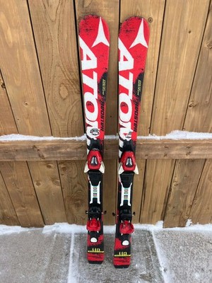 Alpine Downhill Snow Ski ATOMIC PISTE ROCKER 43'' Long Skis 110 cm with Bindings