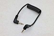 coiled 2.5mm male to 3.5mm male CABLE strobe flash bees buff cybersync trigger