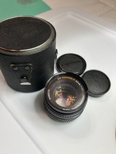 Minolta MD Rokkor-X Manual Focus 50mm f/1.7 MF Lens Japan with Case and covers