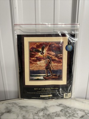Dimensions Gold Collection Gift of the Eagle Feather Counted Cross Stitch Kit