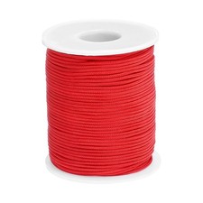 0.06 Inch x 54 Yards Nylon String Bracelet String Braided Nylon Thread Red