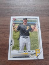 2021 Bowman Draft #BD-176 Shalin Polanco Pittsburgh Pirates 