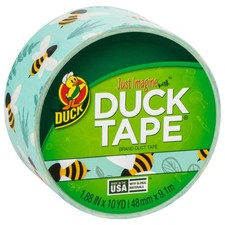Duck Brand Printed Duct Tape: 1.88 in. x 30 ft. Botanical Bees 