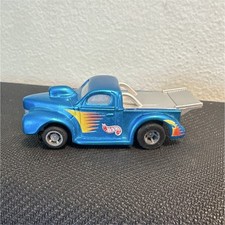 Hot Wheels Blue Pickup Truck Slot Car with Rear Wing, Car Ages 8 