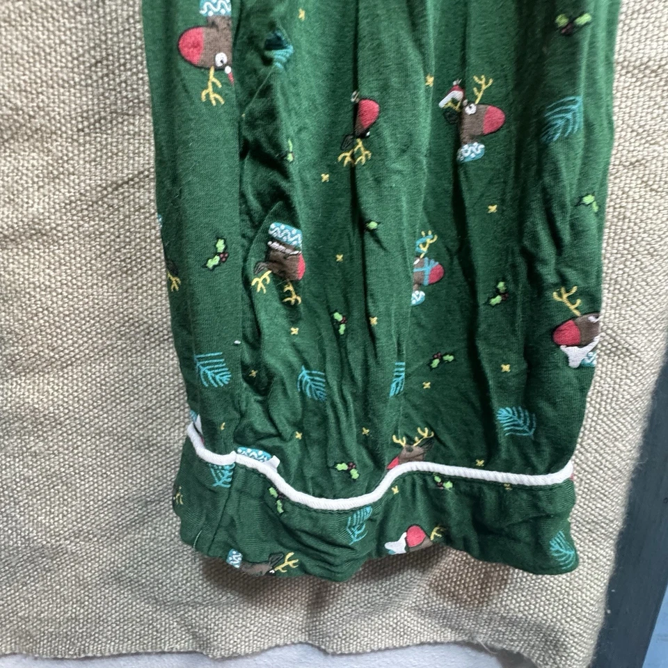 Ekouaer Pijama Navidad Reno Verde Vacaciones Diversión Invierno Adulto Grande Foto 4 de 4