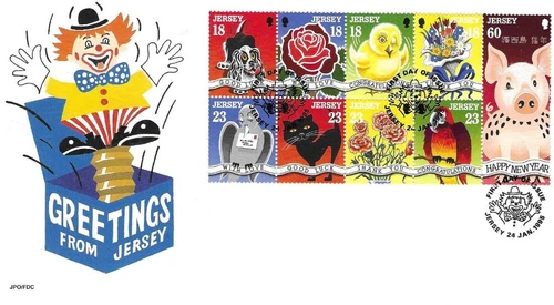 Jersey Comm/FDC - Greetings from Jersey - 1995 (JES306)
