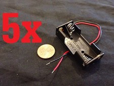 2 AAA Size Battery Cell Holder Box DC Case aaa 5x 5 pieces b24