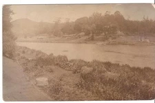 REAL PHOTO Picture Postcard K LTD MARK RIVER HILL VIEW CARD RPPC
