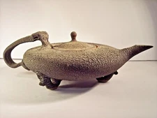 UNIQUE ART TEXTURED TEAPOT "THIRST" TERRIFIC  