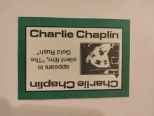 PERSPECTIVE Time Line Game CHARLIE CHAPLIN 1992 card used History free ship