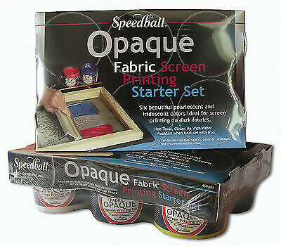 Speedball Opaque Fabric Screen Printing Starter Set (6 colours)