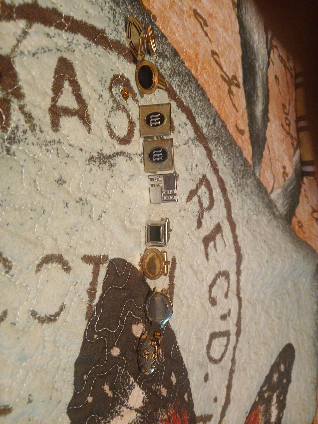 Lot 9 Peices Vintage Cuff Links