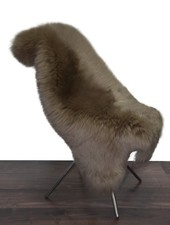 Australisches Merino Lammfell Schaffell nutria Leder Teppich Fell gefärbt seidig