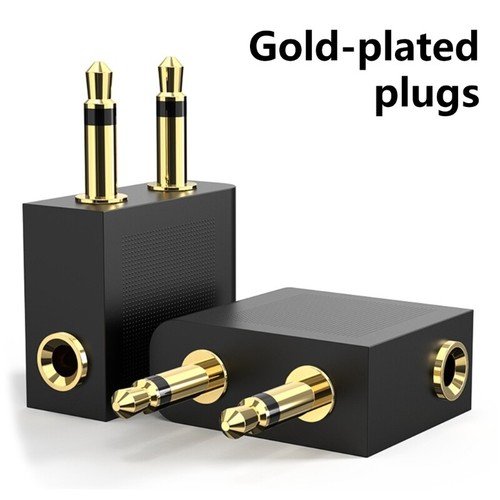 3.5mm Plug Adapter Noise Canceling Female to Male Headphone Connector Converter - Picture 7 of 8