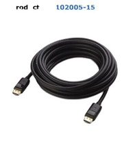 DisplayPort to DisplayPort Cable 15 Feet   4K Resolution Ready.102005-15  NEW 