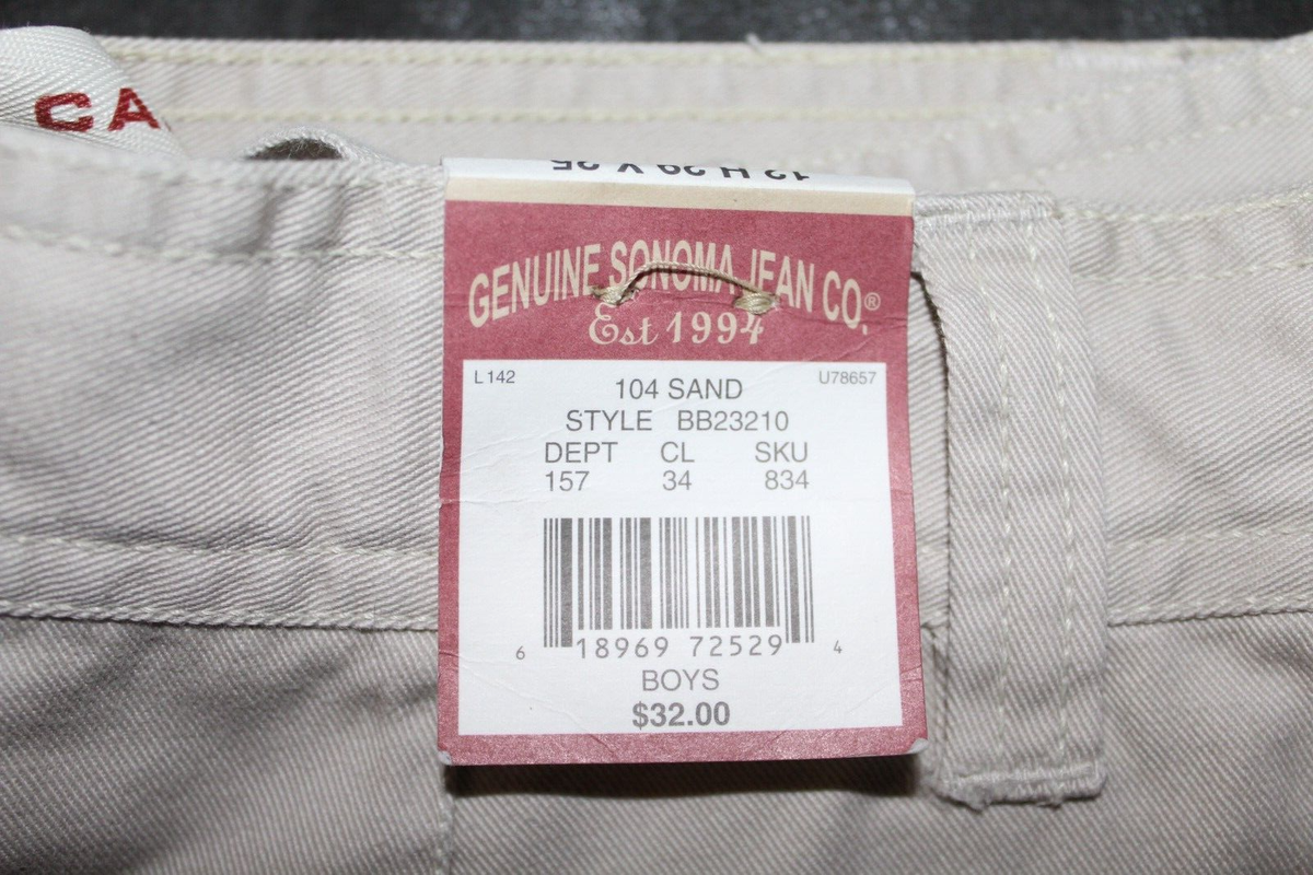 Vintage SOMONA Genuine Sonoma Jean Co. 12H 29x25 Style BB23210 New