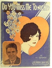 1934 Do You Miss Me Tonight Ozzie Nelson Vintage Sheet Music M57