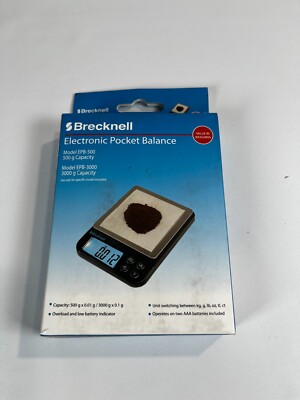 Brecknell Electronic Pocket Balance Scale 500g Capacity Tough,Compact ...