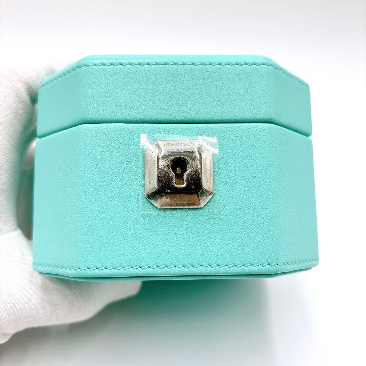 Tiffany & Co. レザーリングケース NEW Tiffany & Co Blue Leather Bracelet/ Pen/ Watch Empty box