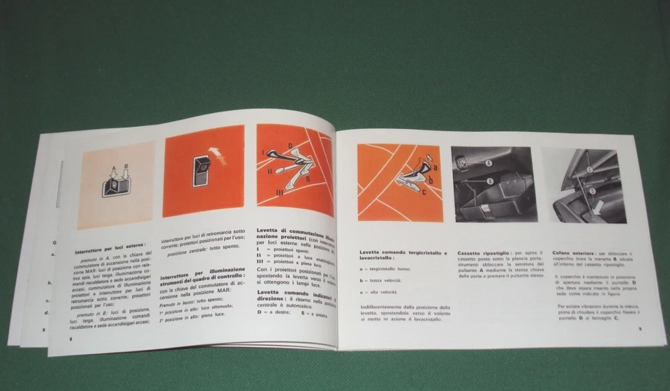 Uso e manutenzione Fiat x1/9 Owner's manual maintenance - Immagine 3 di 4