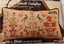 LILA’S STUDIO S.L. 1862 SMALL SAMPLER CROSS STITCH SAMPLER CHART