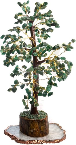 HANDMADE natural Green Jade CRYSTAL tumble TREE GEM TREE reiki DECOR GIFT - Picture 4 of 7