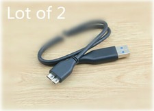 2X 3.0 USB CABLE FOR WESTERN DIGITAL WD MY PASSPORT EXTERNAL HARD DISK DRIVE HDD