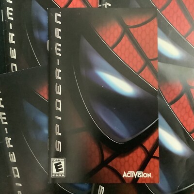 Spider-Man 1 PS2 PlayStation 2 Instruction Manual Only