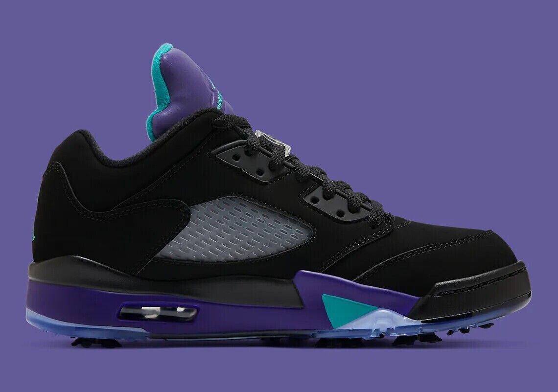 Size 7 - Air Jordan 5 Golf Low Black Grape for sale online