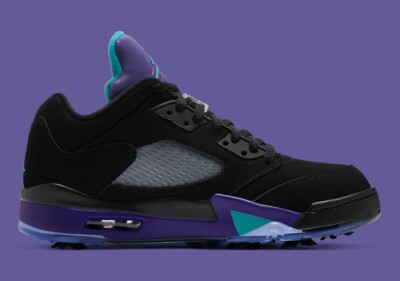 Size 8 - Air Jordan 5 Golf Low Black Grape for sale online | eBay