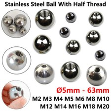 �5mm - 63mm Stainless Steel Ball Bearing With Half Thread M2 M3 M4 M5 M6 - M20