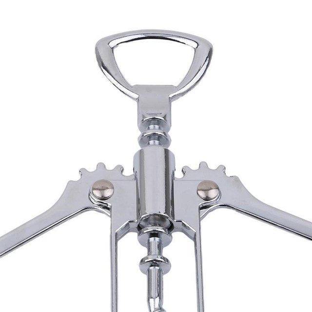 Mechanical Lever Corkscrew Cork Arm Winged Wine Bottle Opener Tool LP