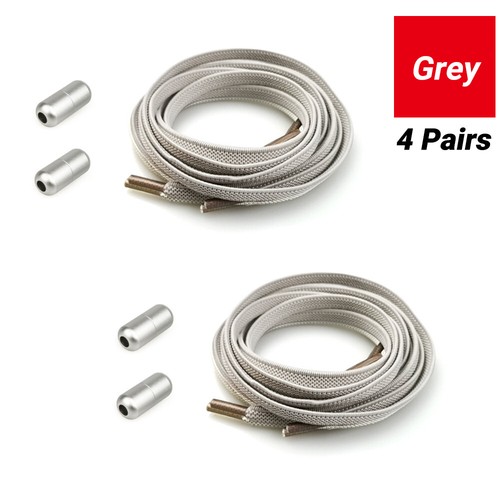 No Tie Shoelaces Lazy Laces Locked Elastic Shoe Lace Sneakers Sports Kids Adults - Picture 13 of 20