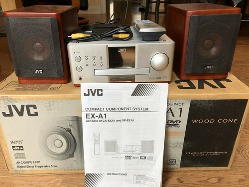 JVC EX-A1 DVD Audio Wood Cone Speakers 