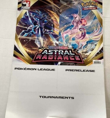 Poster Pokemon TCG Sword Shield Astral Radiance Tournament Prerelease  League NEW