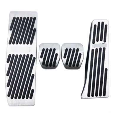 For BMW X1 E30 E36 E39 E46 E90 E87 M Performance Style Silver Alloy Pedal Covers