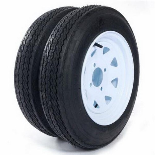 2x tires Trailer Tires & B =4 Ply Construction Painted White 780 Lbs*GD