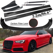 Front Lip Chin Bumper Body Kits 86.6 Sideskirt For Audi A4 A5 A6