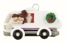 RV Couple Personalized Christmas Tree Ornament