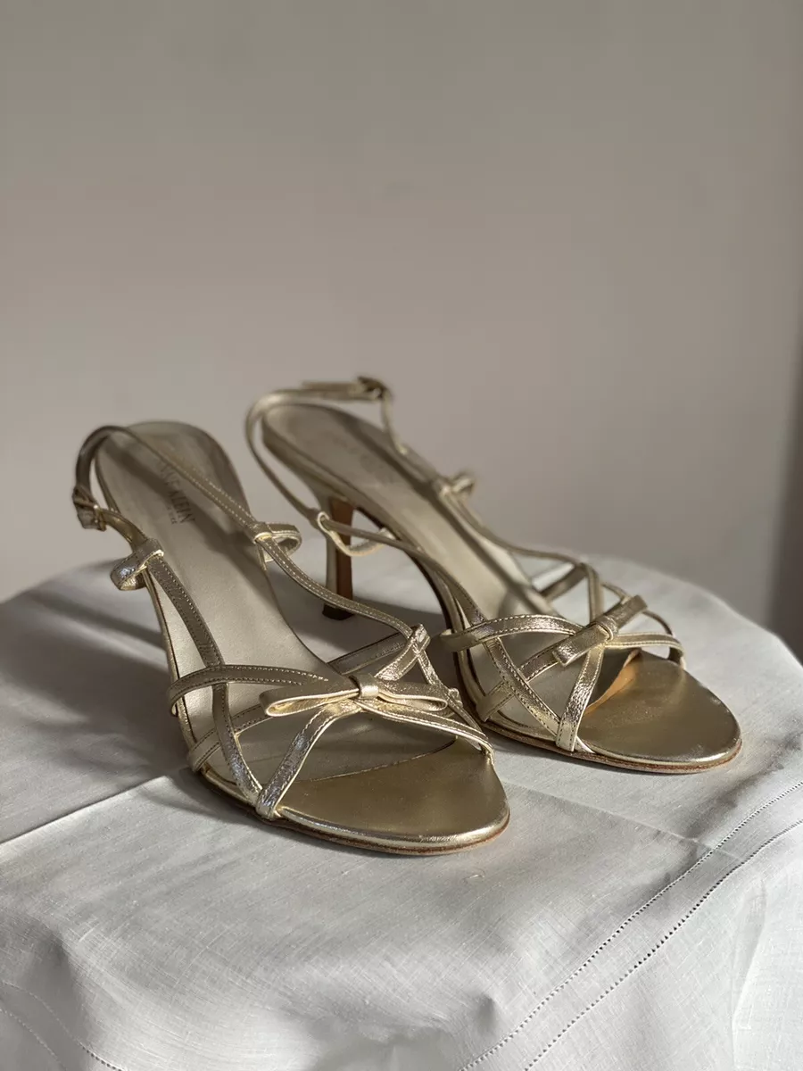 Anne klein gold sandals sale