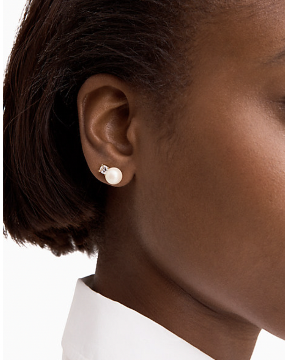 【SALE】katespade*Pearls Of Wisdom*パールピアス New KATE SPADE Pearls of Wisdom Studs Pearl and Chrystal
