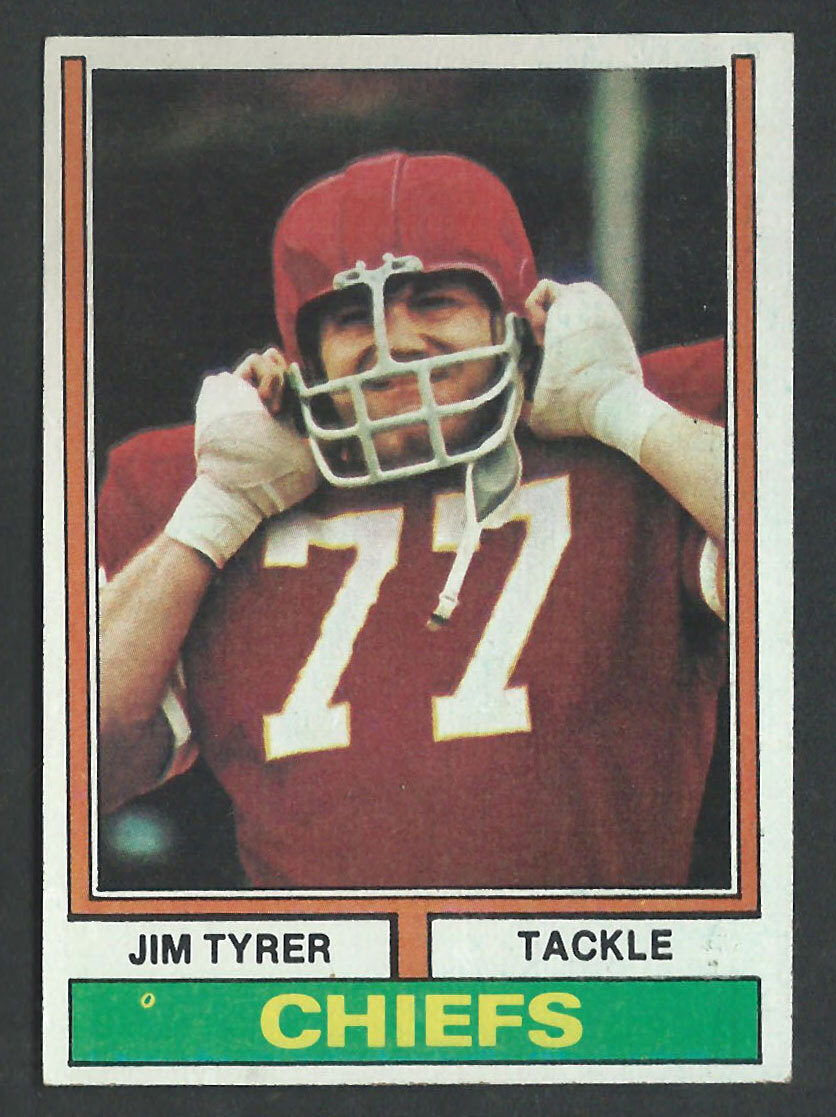 1974 TOPPS 85 JIM TYRER Kansas City Chiefs NO CREASES 04 eBay
