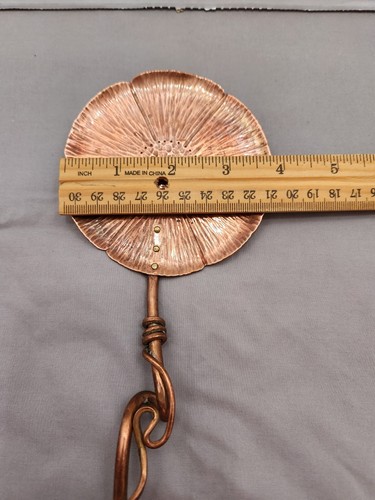 Ben and Lael Copper Tomato Server Vine handle Ben Caldwell Tennessee Copper - Picture 4 of 10